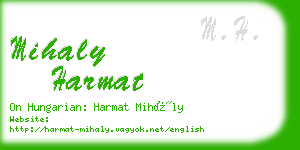 mihaly harmat business card